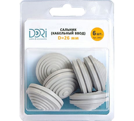 Сальник DORI d=26мм, D отверстия бокса 32мм, 6 штук/блистер 2862