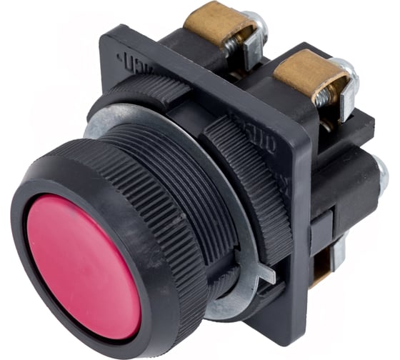 Выключатель кнопочный Аласта КЕ011/2 красный 1з+1р пластик IP40 (AL) 10 шт. AL-KE-011-2 1