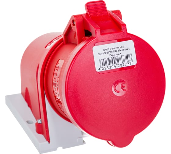 Настенная розетка Mennekes 32А 380В 3P+N+E IP44 27008