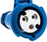 Кабельная розетка Mennekes 32А 220V 1P+N+E AM-TOP IP44 522 2
