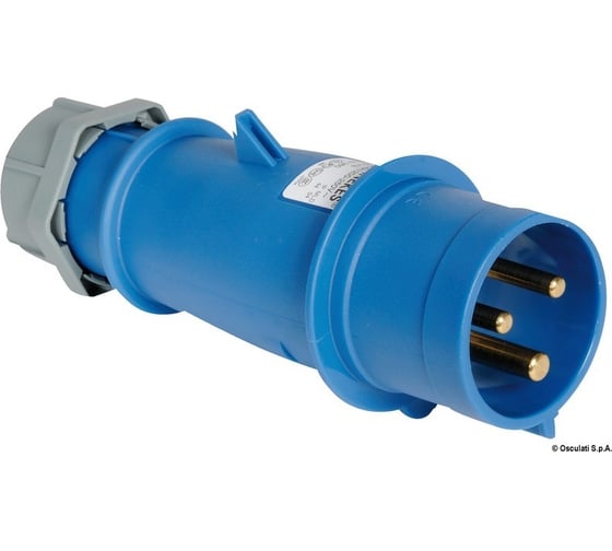 Кабельная вилка Mennekes 32А 220V 1P+N+E IP44 AM-TOP 260