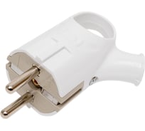 Белая евровилка с ушком EKF, 16А AVK16-10