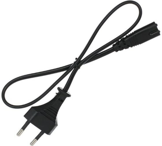 Кабель для аудио-видео техники Telecom IEC-320-C7--розетка 220V, 2-pin 0,5m черный TP228-0.5-B 1
