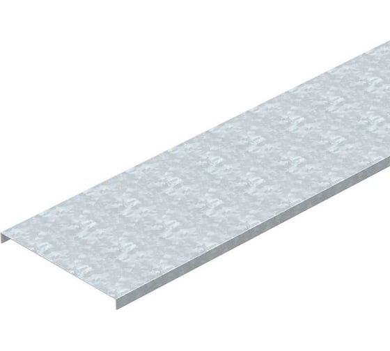 Крышка OBO Bettermann DLKS 100 FS, для лотков, B=100 мм, L=2000 мм, сталь, конвейерный цинк 6049150 1