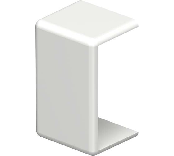 Накладка на стык кабель-каналов OBO Bettermann WDK 10x20 мм, ПВХ, белый (10 штук/упаковка) 6154026 1
