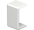 Накладка на стык кабель-каналов OBO Bettermann WDK 10x20 мм, ПВХ, белый (10 штук/упаковка) 6154026 1