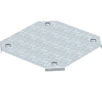 Крышка крестовой секции OBO Bettermann DFK 100 FS, для листовых лотков, B=100 мм, сталь, конвейерный цинк 7128614