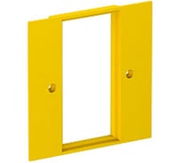 Накладка блока питания OBO Bettermann VH для монтажа устройств (2 ЭУИ 45x45 мм) 95x95 мм, желтая 6109836