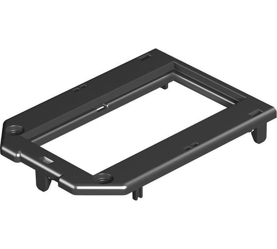 Накладка монтажной коробки OBO Bettermann GB2/3 2xModul45 104x76 мм (полиамид,черный) 7407268