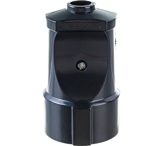 Штепсельное гнездо с заземлением EKF, черное 16А 250В ASG16-30 1