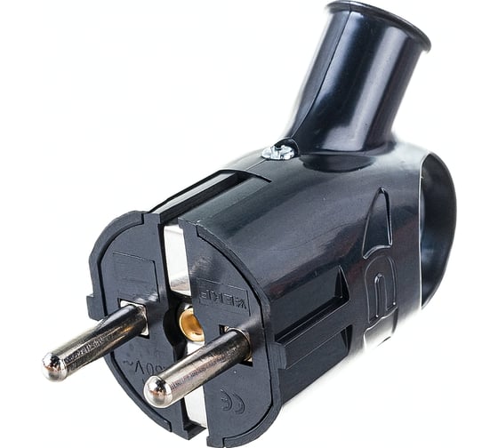 Евровилка с ушком EKF, черная 16А AVK16-30