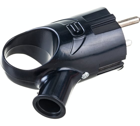 Евровилка с ушком EKF, черная 16А AVK16-30