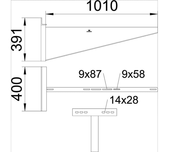 Кронштейн OBO Bettermann 1010 мм 6417938