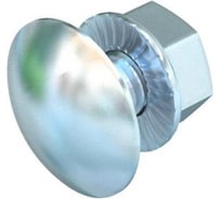 Комплект крепежный OBO Bettermann FRSB 6x20 F, соединительный, болт с плоской головкой + комбинированная гайка, сталь, горячий цинк (100 шт/уп) 6406203