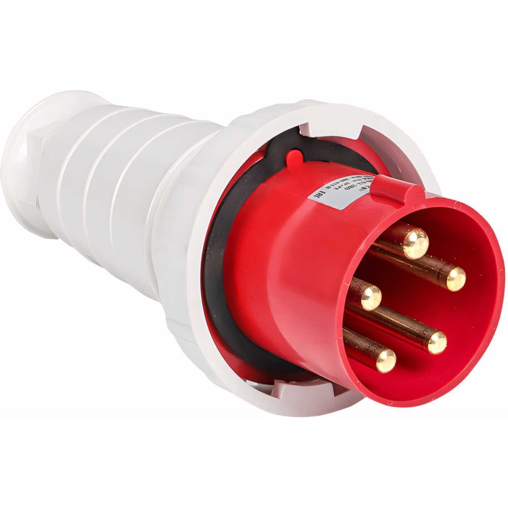 Переносная вилка EKF 035 3Р+РЕ+N 63А 380В IP67 ps-035-63-380 - выгодная ...