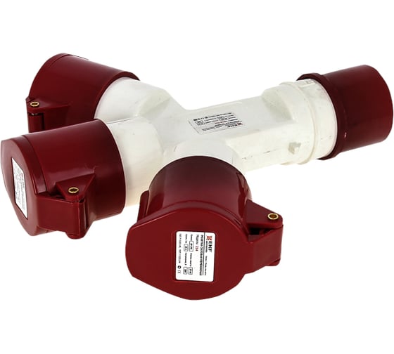 Трехлучевая розетка EKF 1013-214 3Р+РЕ 16А 380В IP44 ps-1013-214-16-380