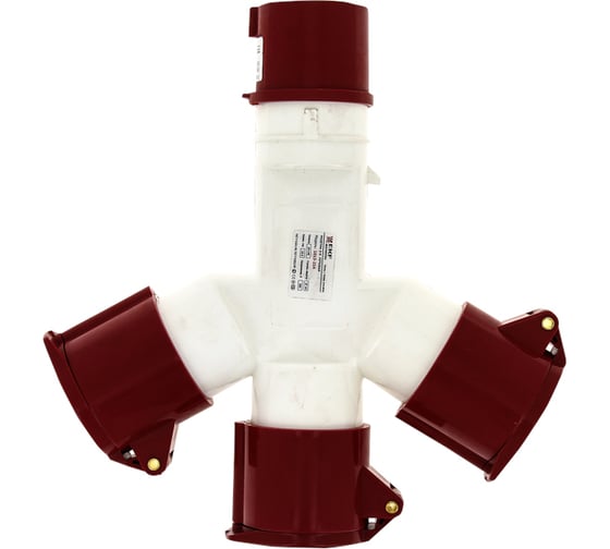 Трехлучевая розетка EKF 1013-214 3Р+РЕ 16А 380В IP44 ps-1013-214-16-380