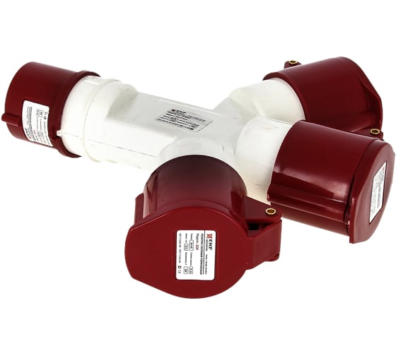 Трехлучевая розетка EKF 1013-214 3Р+РЕ 16А 380В IP44 ps-1013-214-16-380
