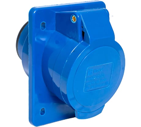 Розетка стационарная внутренняя EKF 423 2Р+РЕ 32А 220В IP44 ps-423-32-220