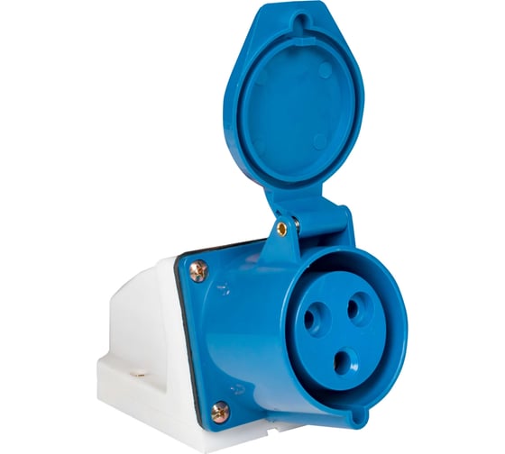 Стационарная наружная розетка EKF 133 2Р+РЕ 63А 220В IP67 PROxima ps-133-63-220 - выгодная цена, отзывы, характеристики, фото - купить в Москве и РФ