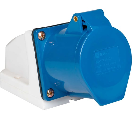 Стационарная наружная розетка EKF 133 2Р+РЕ 63А 220В IP67 PROxima ps-133-63-220