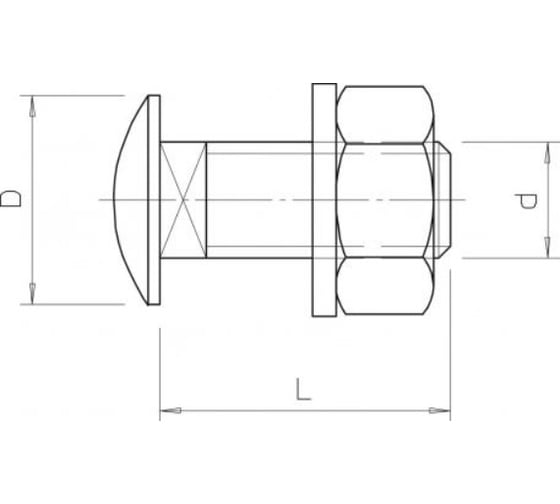 Комплект крепежный OBO Bettermann FRS 8x20 F, сталь 5.6, F (50 шт/уп) 6406971