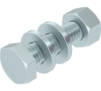Комплект крепежный OBO Bettermann SKS 6x20 F, соединительный, болт с шестигранной головкой + шайба + гайка, сталь, горячий цинк (100 шт/уп) 3156516