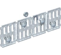 Соединитель OBO Bettermann RWVL 60 FS, продольный/угловой, для листовых лотков, L=200, сталь, конвейерный цинк (10 штук/упаковка) 6067115