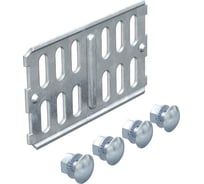 Соединитель OBO Bettermann RLVK 60 FS, продольный, для листовых лотков, L=100, сталь, конвейерный цинк (10 штук/упаковка) 6067093