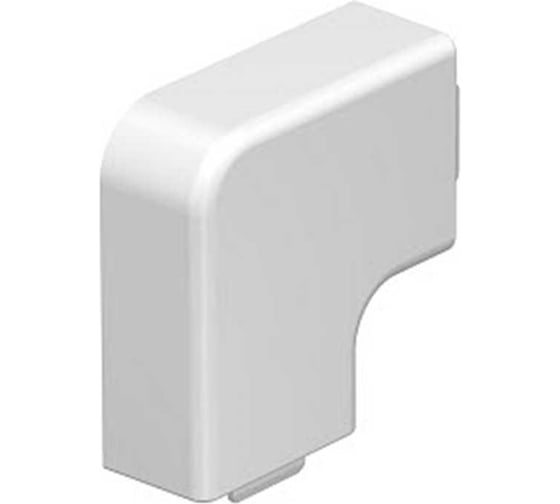 Угол OBO Bettermann плоский кабельного канала WDK 15x30 мм, ПВХ, белый 6192750 1