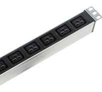 Вертикальный блок розеток REM Rem-16 с выключателем, 14 IEC 60320 C13, 10 IEC 60320 C19, R-16-14C13-10C19-V-1420