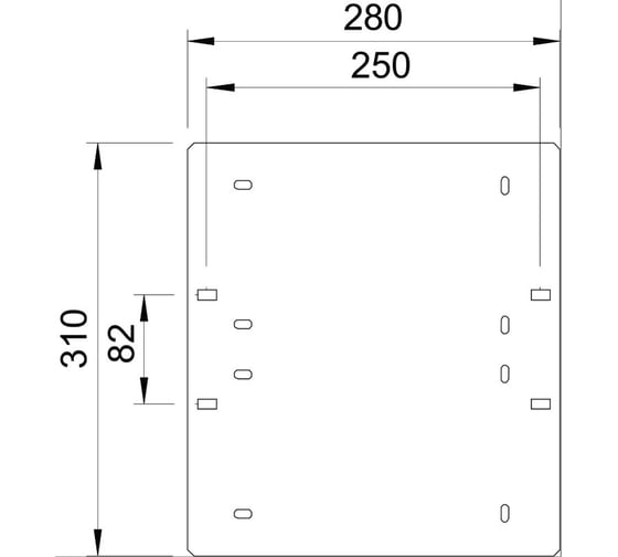 Монтажная пластина OBO Bettermann 310x280x3мм 310x280 мм 6357016