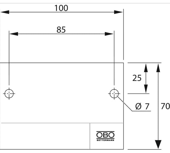 Маркировочная табличка OBO Bettermann (англ.яз) 7205429