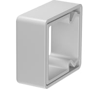 Кольцо для защиты кромок короба LKM OBO Bettermann 40x40 мм (предотвращает повреждение кабелей при прокладке) ПВХ серый (5 шт/уп) 6249846