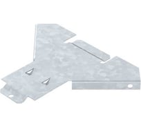 Крышка Т/Х-образной секции OBO Bettermann DFAA 050 FT, для листовых лотков, B=50 мм, сталь, горячий цинк 7132115