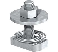 Винт с прямоугольной головкой OBO Bettermann М8x30 мм, с пружиной, для профиля 41x41,41x21, горячий цинк (50 шт/уп) 1148376