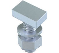 Винт с прямоугольной шляпкой OBO Bettermann M10x30 мм, для профиля CM3015, CM3518, AM3518, цинк-ламель (50 шт/уп) 1148068