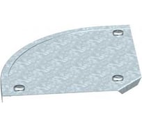 Крышка угловой секции 90 OBO Bettermann DFB 90 150 DD, для листовых лотков, B=150 мм, сталь, горячий цинк 7130538