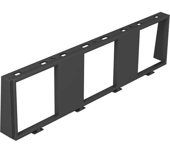 Рамка OBO Bettermann MT45V 3 для монтажа 3 розеток (арт.6120008, 6120014, 6119292) Система 55, полиамид, черный 7408672 1