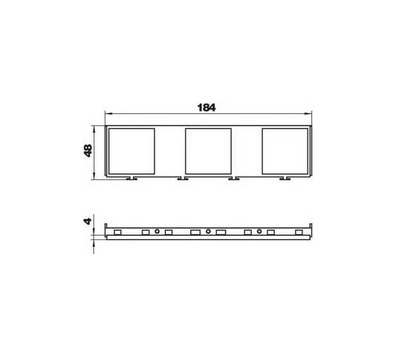Рамка OBO Bettermann MT45V 3 для монтажа 3 розеток (арт.6120008, 6120014, 6119292) Система 55, полиамид, черный 7408672
