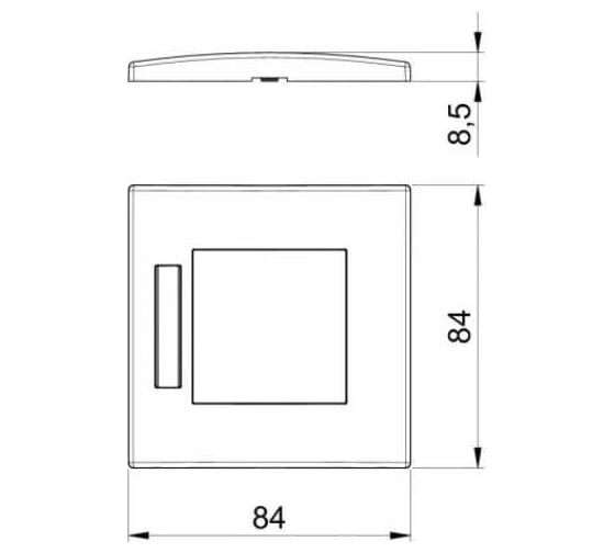 Рамка одинарная OBO Bettermann 1хModul45 (для ЭУИ 45x45 мм) для маркировки горизонт. белая (для 6288569 и 6288572) 6119332
