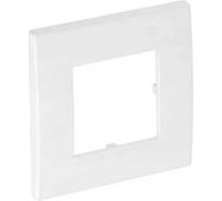 Рамка одинарная OBO Bettermann 1хModul45 (для ЭУИ 45x45 мм), 84x84 мм, белая (для 6288569 и 6288572) 6119322