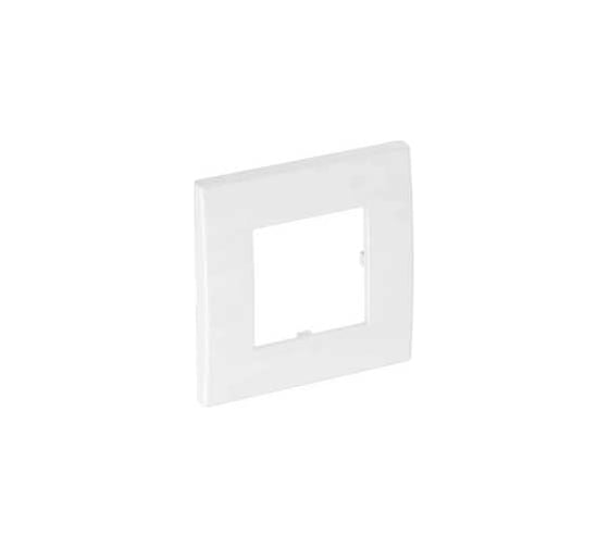 Рамка одинарная OBO Bettermann 1хModul45 (для ЭУИ 45x45 мм), 84x84 мм, белая (для 6288569 и 6288572) 6119322 1