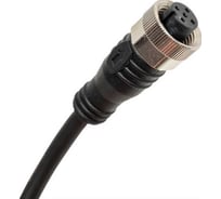 Соединитель кабельный ТЕКО CS S19L-05-10 Розетка, Прямой с кабелем, Пластик 5-PINIP67, кабель 10 м, 250 В, 08-00020501