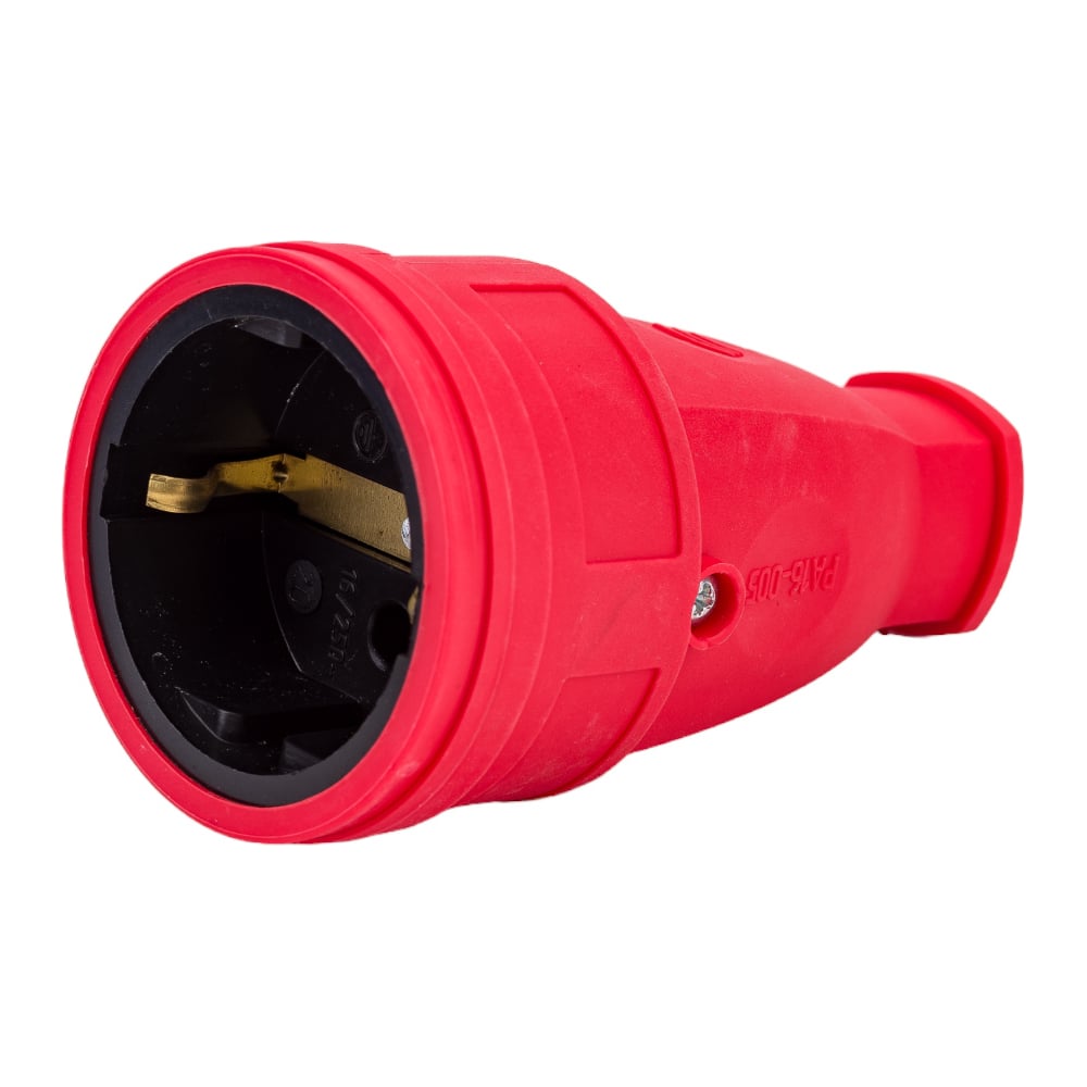 Переносная розетка SVET РА 16-005 УХЛ3, каучук, без крышки, цвет ...