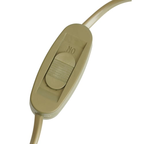 Сетевой шнур FERON с выключателем, 230V 1,9м золото, KF-HK-1- 51039