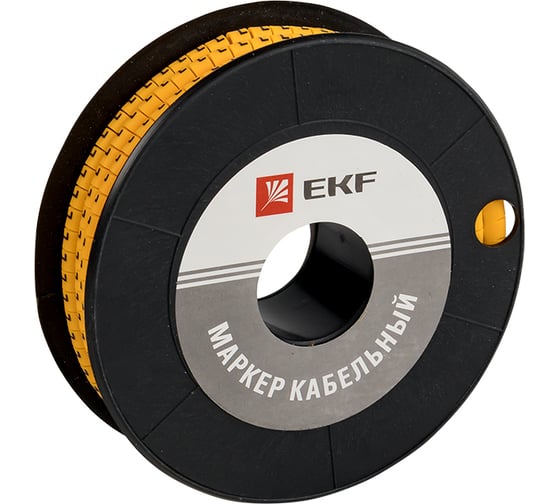 Кабельный маркер EKF PROxima 4,0 мм2, L, 500 штук, ЕС-2 plc-KM-4-L