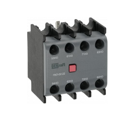 Приставка контактная лицевой установки DEKraft ПКЛ-02, 2НО+2НЗ, 10 А, 690 В 22175DEK 1