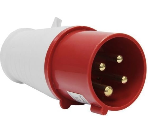 Вилка 024 переносная Texenergo 3P+PE 32А 380В IP44 SE024-032Q 35288299