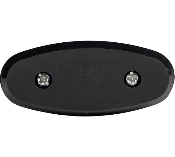 Переключатель бра EKF черный, 6А, 250В APB6-30
